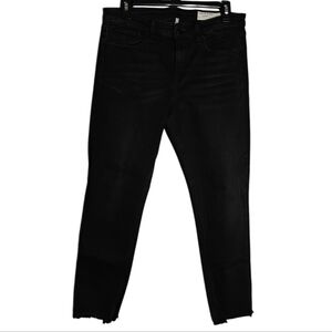 RAG & BONE Cate Skinny Jean Mid Rise Ankle Dark Wash Black Denim Size 28